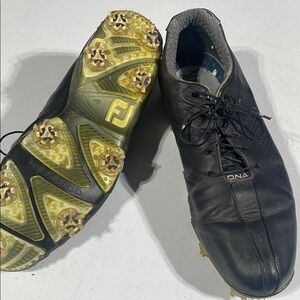 FootJoy Black and Yellow Athletic Shoes for Track